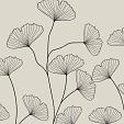 Fine line grijze bloemen