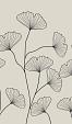 Fine line grijze bloemen