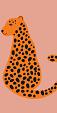 Minimalistische cheetah