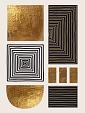 Gouden geometrische vormen #3