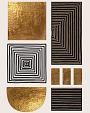 Gouden geometrische vormen #3