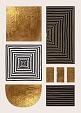 Gouden geometrische vormen #3
