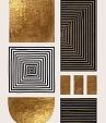 Gouden geometrische vormen #3
