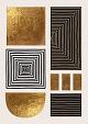 Gouden geometrische vormen #3