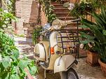 Vintage scooter in Italië