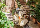 Vintage scooter in Italië