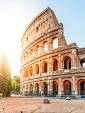 Zonsopgang bij het Colosseum, Rome, Italië