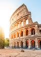 Zonsopgang bij het Colosseum, Rome, Italië