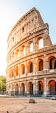 Zonsopgang bij het Colosseum, Rome, Italië