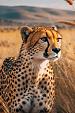Cheetah in savannegras