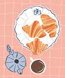 Koffie met croissantjes
