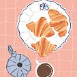 Koffie met croissantjes