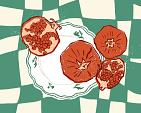 Groene compositie met uien