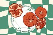 Groene compositie met uien