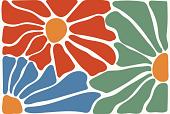 Abstracte bloemenposter #7
