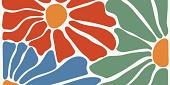 Abstracte bloemenposter #7