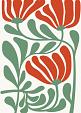 Abstracte bloemenposter #9