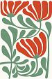 Abstracte bloemenposter #9