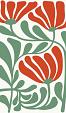 Abstracte bloemenposter #9