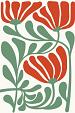Abstracte bloemenposter #9