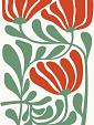 Abstracte bloemenposter #9