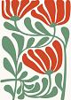 Abstracte bloemenposter #9