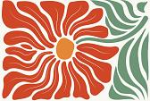 Abstracte bloemenposter #17