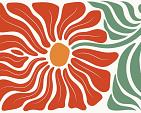 Abstracte bloemenposter #17