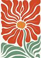 Abstracte bloemenposter #17