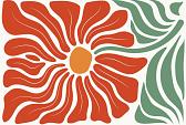 Abstracte bloemenposter #17