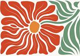 Abstracte bloemenposter #17