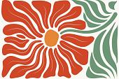 Abstracte bloemenposter #17