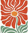 Abstracte bloemenposter #17