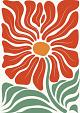 Abstracte bloemenposter #17