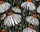 Handgetekend patroon met bloemen
