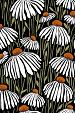 Handgetekend patroon met bloemen