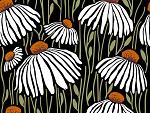 Handgetekend patroon met bloemen
