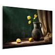 stilleven citroenen en tulp mock up forex liggend