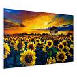 zonnebloemenveld geschilderd mock up forex liggend