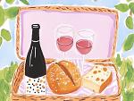 Picknickmand voor borrel