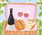 Picknickmand voor borrel