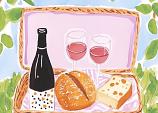Picknickmand voor borrel