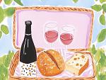 Picknickmand voor borrel