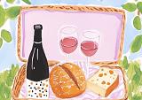 Picknickmand voor borrel