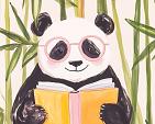 Lezende panda