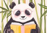 Lezende panda