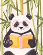 Lezende panda