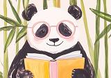 Lezende panda