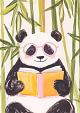 Lezende panda