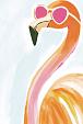 Flamingo met zonnebril